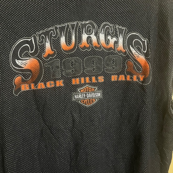 Harley Davidson Vintage 1999 90s Sturgis Motorcycle Rally Black Tank XXL - Picture 1 of 3